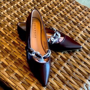 Journee Collection Women's Brown Flats Mary Jane